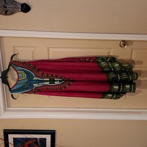 African print dress